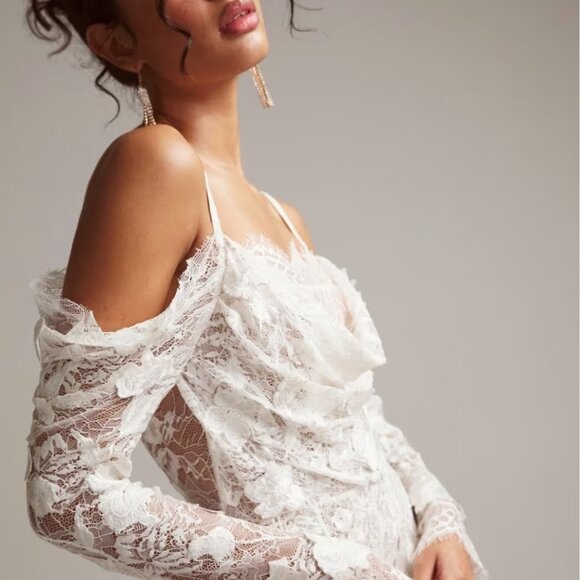 New ASOS wedding dress FREE EARRINGS - Picture 4 of 16